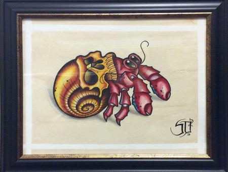 Tattoos - Hermit Crab with Skull Shell - 125385