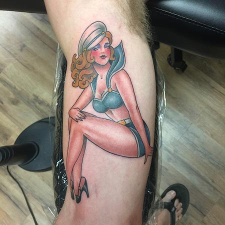 Skyler Del Drago - Navy Pin-up