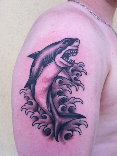 Skyler Del Drago - Shark on Arm