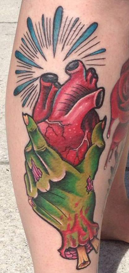 Skyler Del Drago - Severed Zombie Hand holding Heart