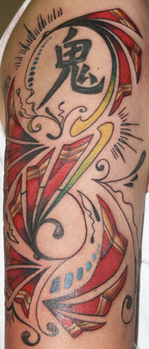 PinStripe Tattoo on arm PinStripe Tattoo on arm