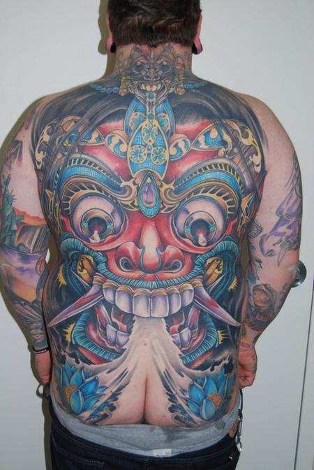 Tattoos - Asian Inspired Backpiece Tattoo - 63173