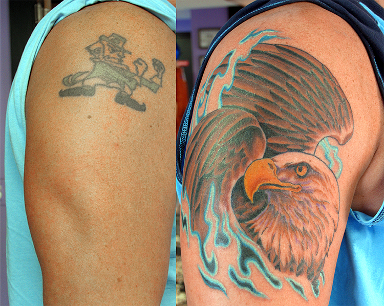 Eagle Neil Tattoo | american eagle coverup by canman tattoonow Eagle Neil Tattoo | american eagle coverup by canman tattoonow