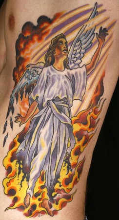 Canman - Fallen Angel Color tattoo