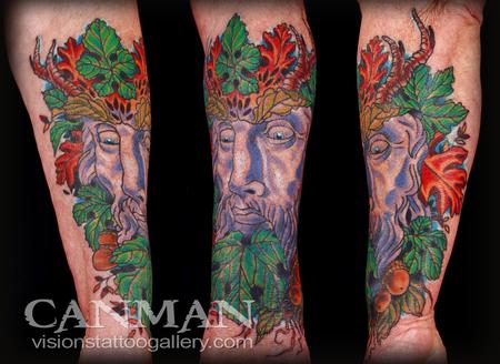 Canman - Greenman Tattoo