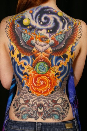 Canman - cosmic spiritual backpiece