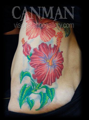 Visions Tattoo Gallery | canman hibiscus flower Visions Tattoo Gallery | canman hibiscus flower