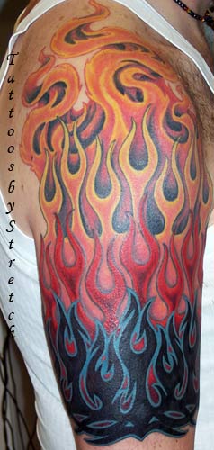 Flame half sleeve Flame half sleeve