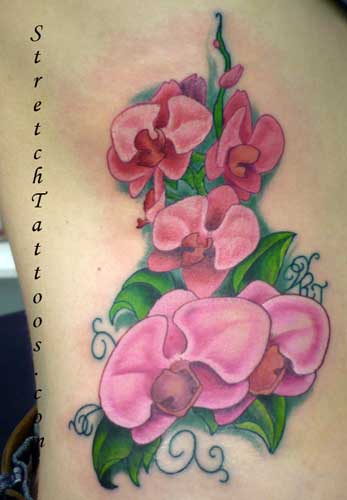 Orchid Memorial Tattoo