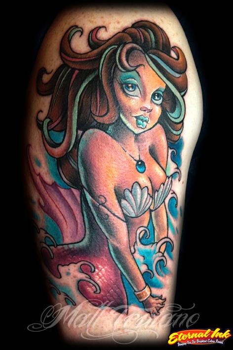 New School Mermaid Tattoo | mermaid by matt truiano tattoonow New School Mermaid Tattoo | mermaid by matt truiano tattoonow