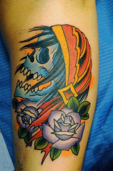 Traditional Skull Tattoo