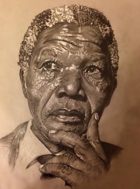 Tattoos - Memorial homage to Nelson Mandela - 94783