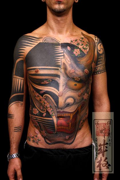 Shige Hannya Mask Tattoo