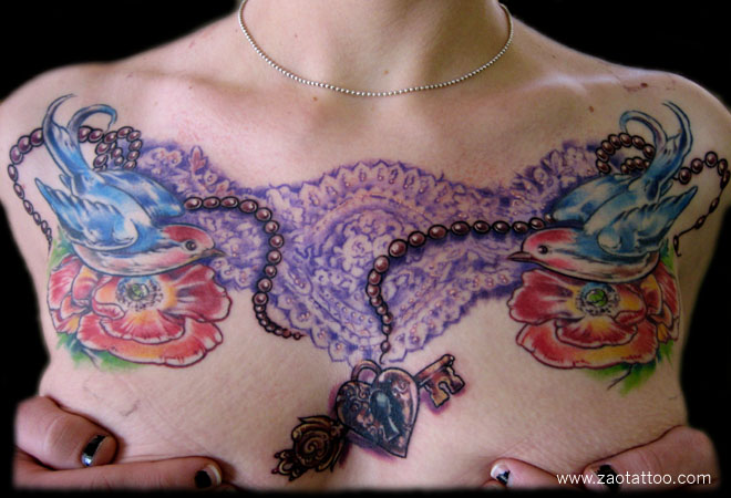 Lace Flower Tattoo