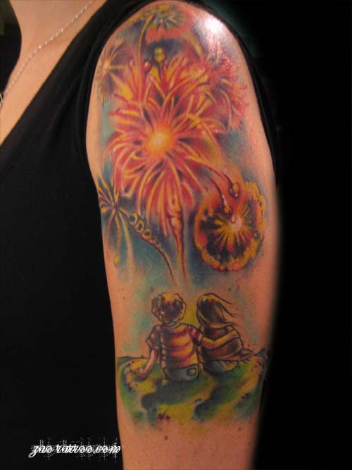 Muriel Zao - Fireworks Tattoo