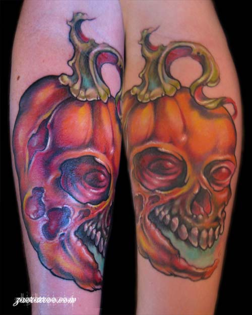 Muriel Zao - Evil Jack O Lantern Tattoo