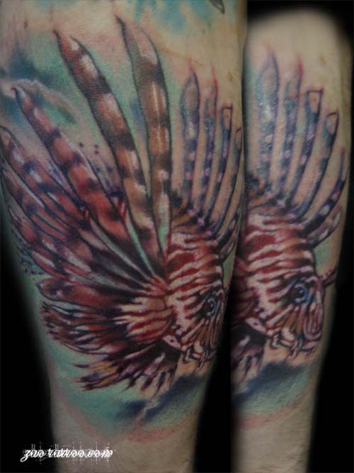 Muriel Zao - Lionfish Tattoo