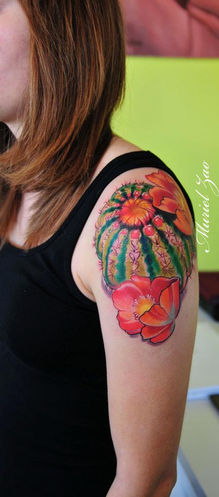 Muriel Zao - Barrel Cactus Tattoo