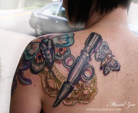 Muriel Zao - Moth and Lace Tattoo