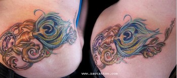 Muriel Zao - Peacock Feather Tattoo