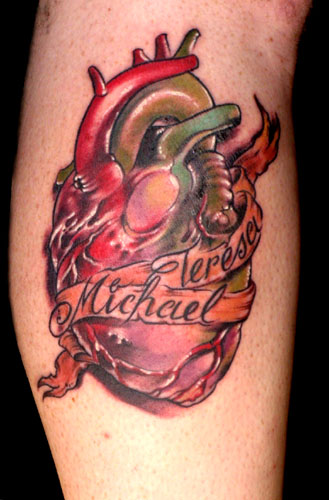 Muriel Zao - Anatomical Heart Tattoo