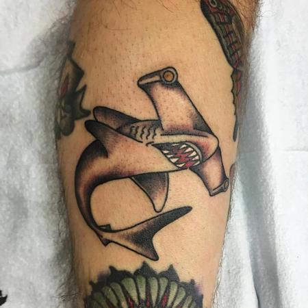 Adam Lauricella - Hammer HEad Shark Tattoo
