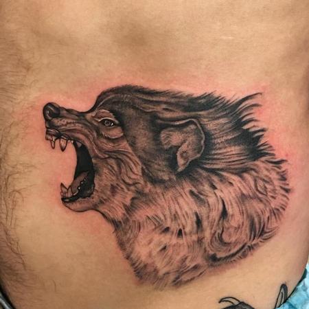 Adam Lauricella - Wolf Tattoo