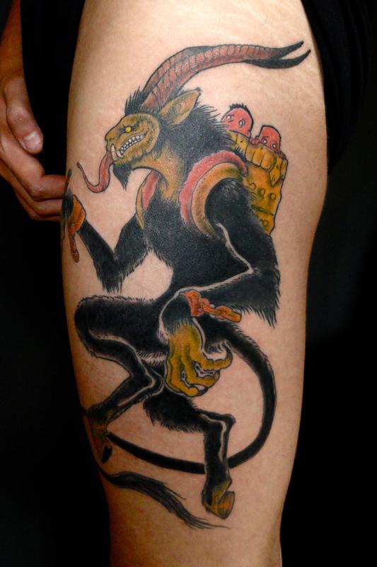 krampus by alex sherker tattoonow krampus by alex sherker tattoonow