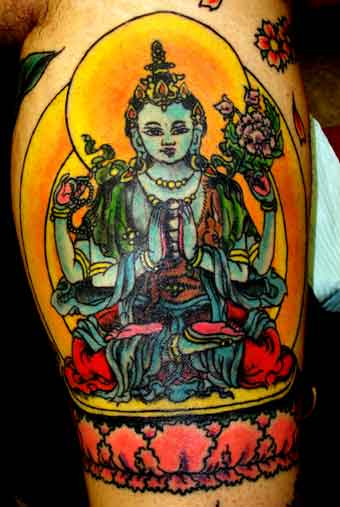 Tattoos - Alex Sherker - Avalokiteshvara Tibettan Buddha/Tara
