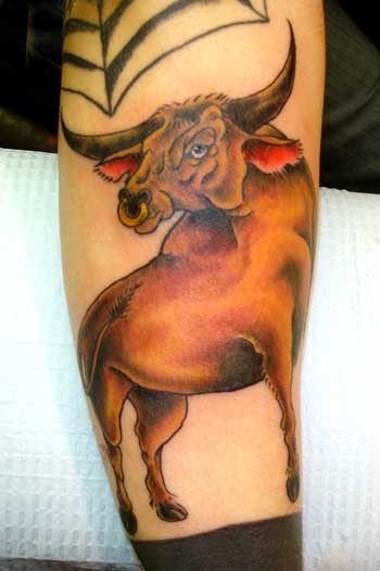 Tattoos - Nature Animal Wildlife tattoos - Bull