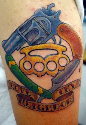An old school tattoo standby I've always loved this sentiment and it's 