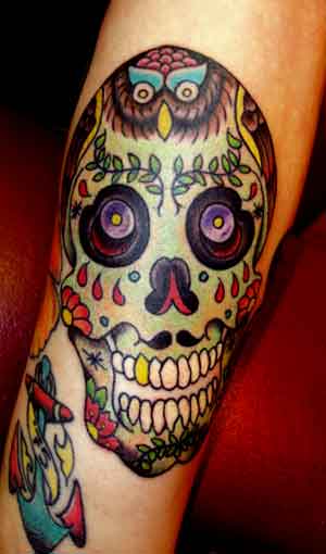 Tattoos - Alex Sherker - Sugar Skull 