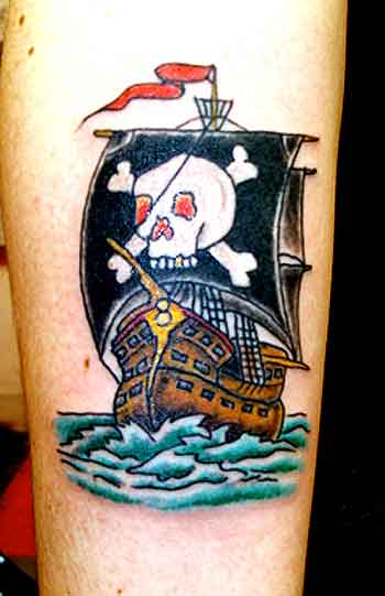 Tattoos - Alex Sherker - Pirate Ship