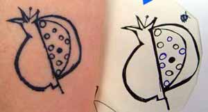 Tattoos - Alex Sherker - Pommegranite