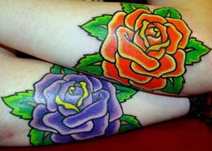 Tattoos - Alex Sherker - Color roses