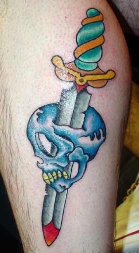 Tattoos - Alex Sherker - Skull & Dagger