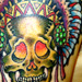 Tattoos - Skull and Headdress - 12748