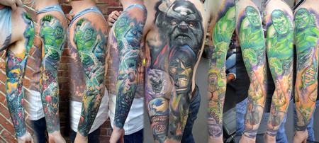 Alan Aldred - Marvel Sleeve Tattoo Montage