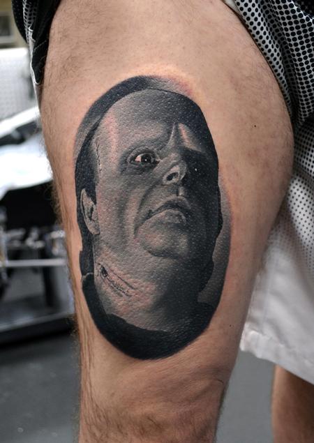 Alan Aldred - Young Frankenstein Portrait Tattoo
