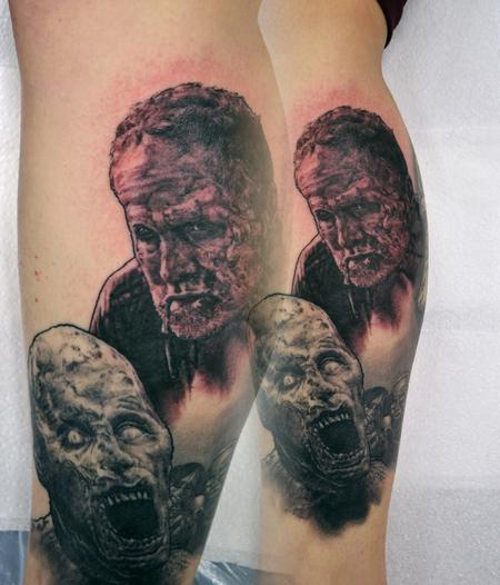 Alan Aldred - Walking Dead Zombie Merle Tattoo
