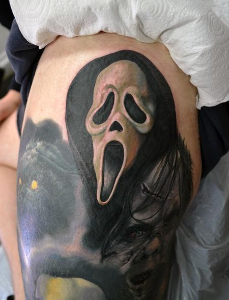 Tattoos - Ghostface Scream Portrait - 111411
