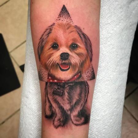 Tattoos - Adorable puppy portrait - 128583