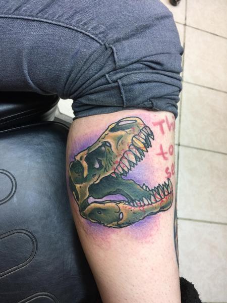 Tattoos - Tyrannosaurus rex skull - 125798