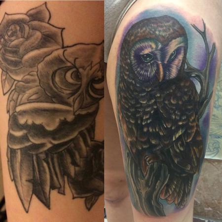 Tattoos - Owl cover up - 125799