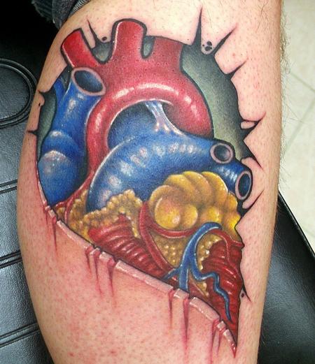 Half heart Tattoo Design Thumbnail