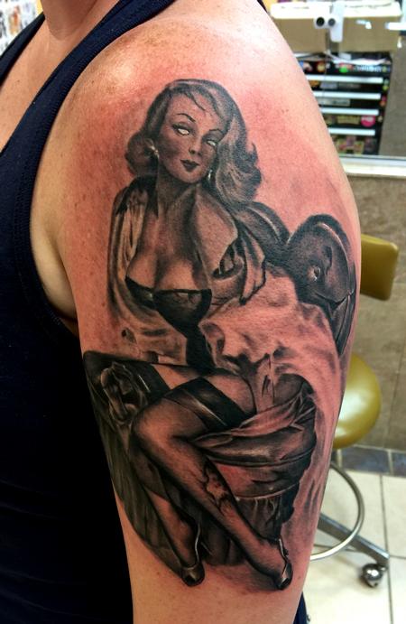 Tattoos - Zombie pin up - 109102