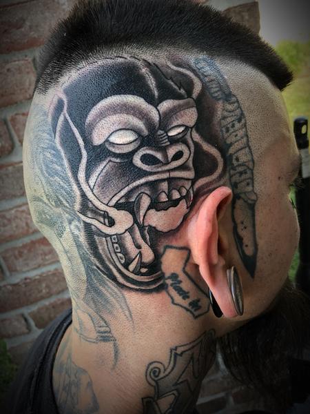 Tattoos - Smoking Ape - 134059