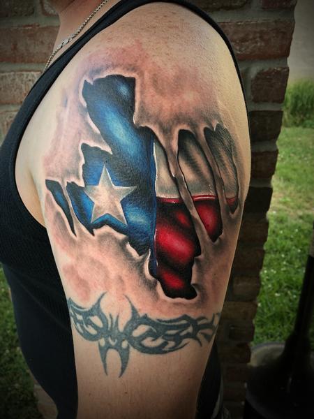 Tattoos - Texas skin rip - 134058