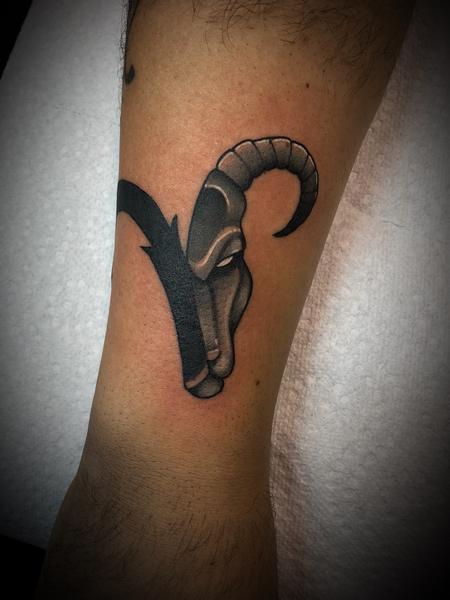 Dylan Talbert Davenport - Aries tattoo