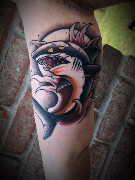 Tattoos - Neo Traditional Shark - 134486